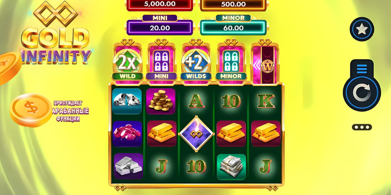 Gold infinity slot